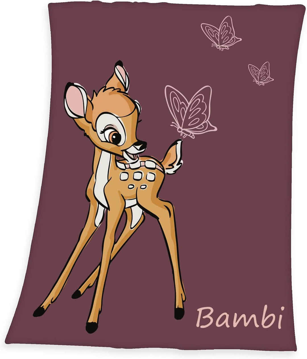 Herding - Bambi Microfibre Fleece Baby Blanket, 75 x 100 cm, Multicolored