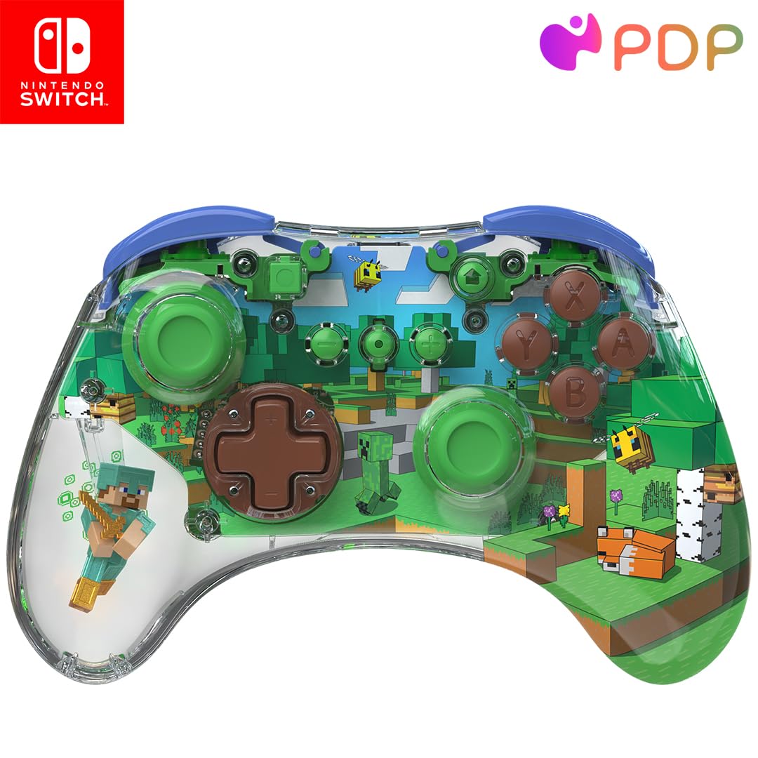 Minecraft Forest Biome - Nintendo Switch REALMz Wireless Controller 1