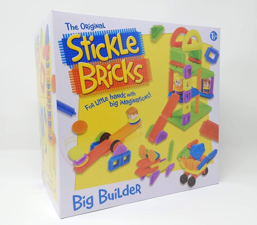 Stickle Bricks Big Builder Construction Set - Over 125 Pieces for Toddlers 18 Months+ 1