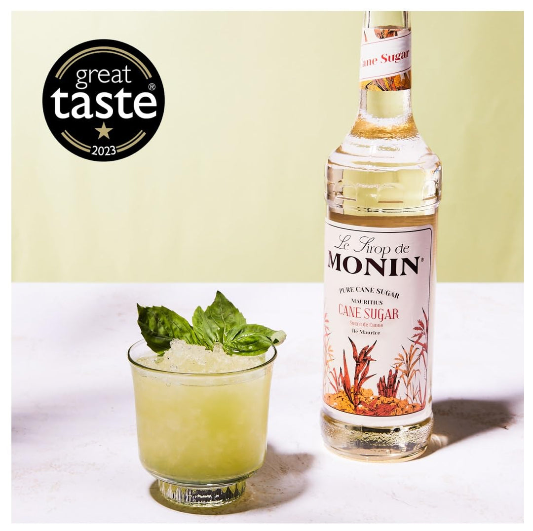 MONIN Pure Cane Sugar Syrup 700ml - Vegan, Allergen-Free Sweetener for Coffee, Cocktails & Beverages