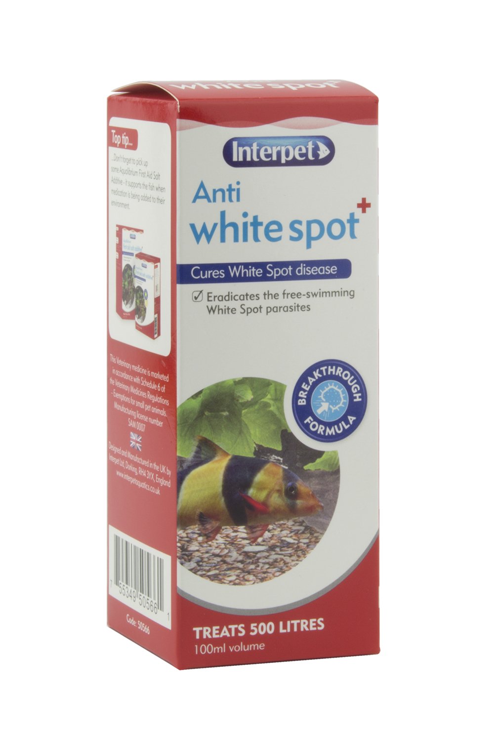 Interpet Anti White Spot Fish Treatment - Cures White Spot Disease | 100 ml Liquid