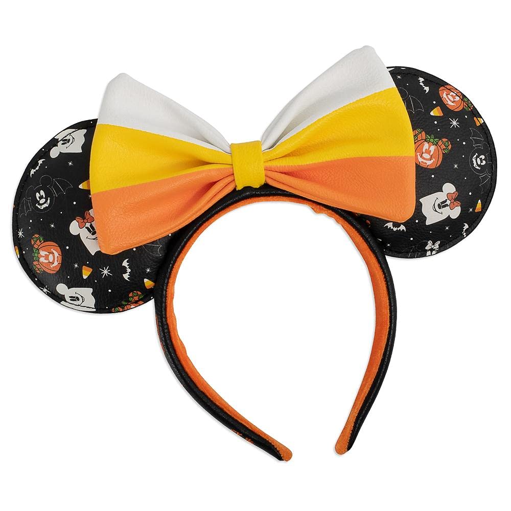 Loungefly Disney Spooky Mice Candy Corn Headband - Vegan Leather | One Size | Orange/White/Yellow