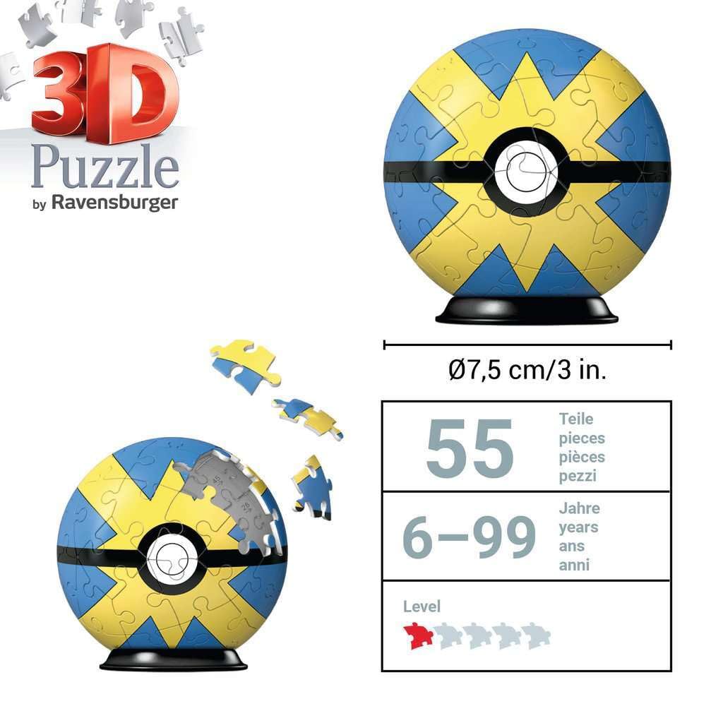 Ravensburger Pokemon Quick Ball 3D Jigsaw Puzzle - 54 Pieces, No Glue Required 6