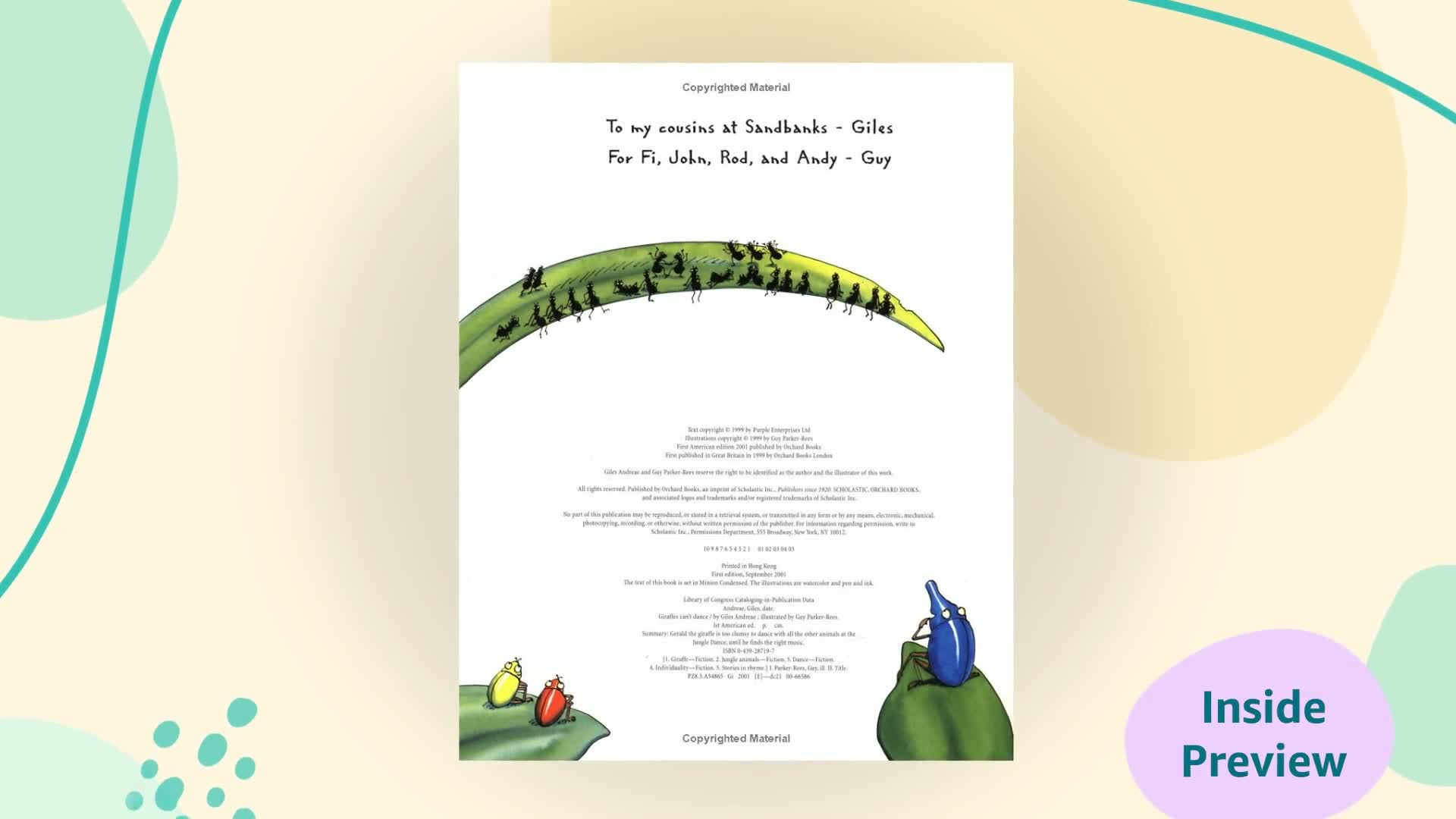 Orchard Books Giraffes Can't Dance by Giles Andreae | Paperback | Reading Age 2-4 Years 2