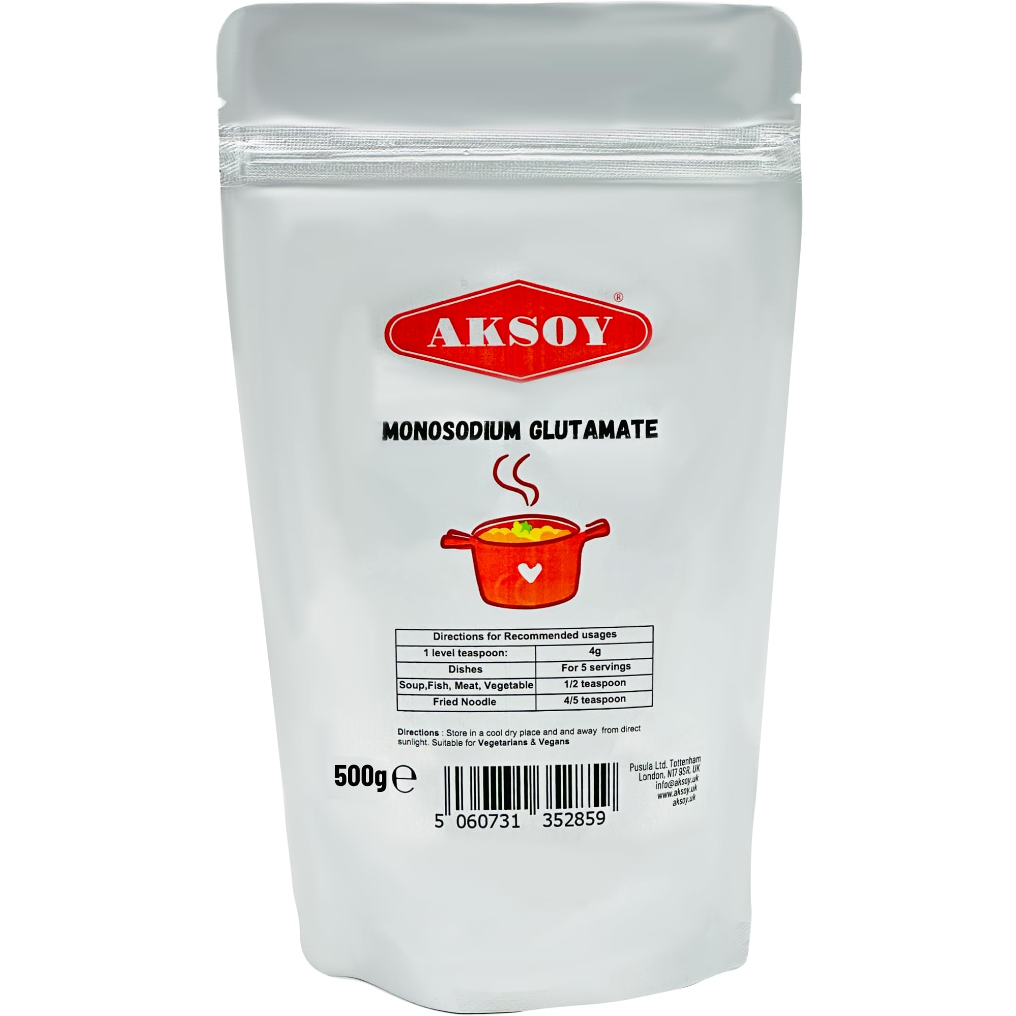 Aksoy 500g Premium MSG (Monosodium Glutamate) | Flavour Enhancer for Cooking 1