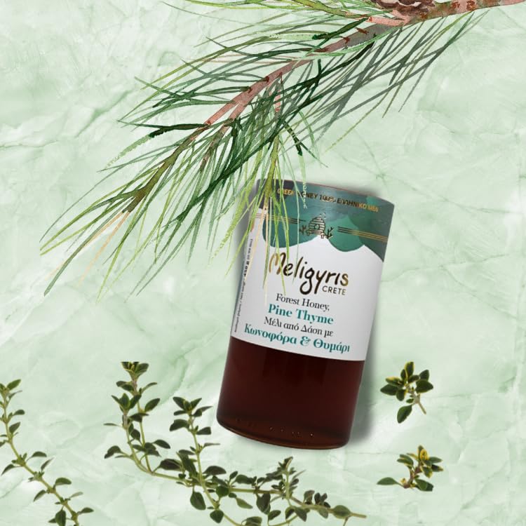 Meligyris Greek Forest Honey Pine & Thyme - Raw, Unfiltered, 450g 3