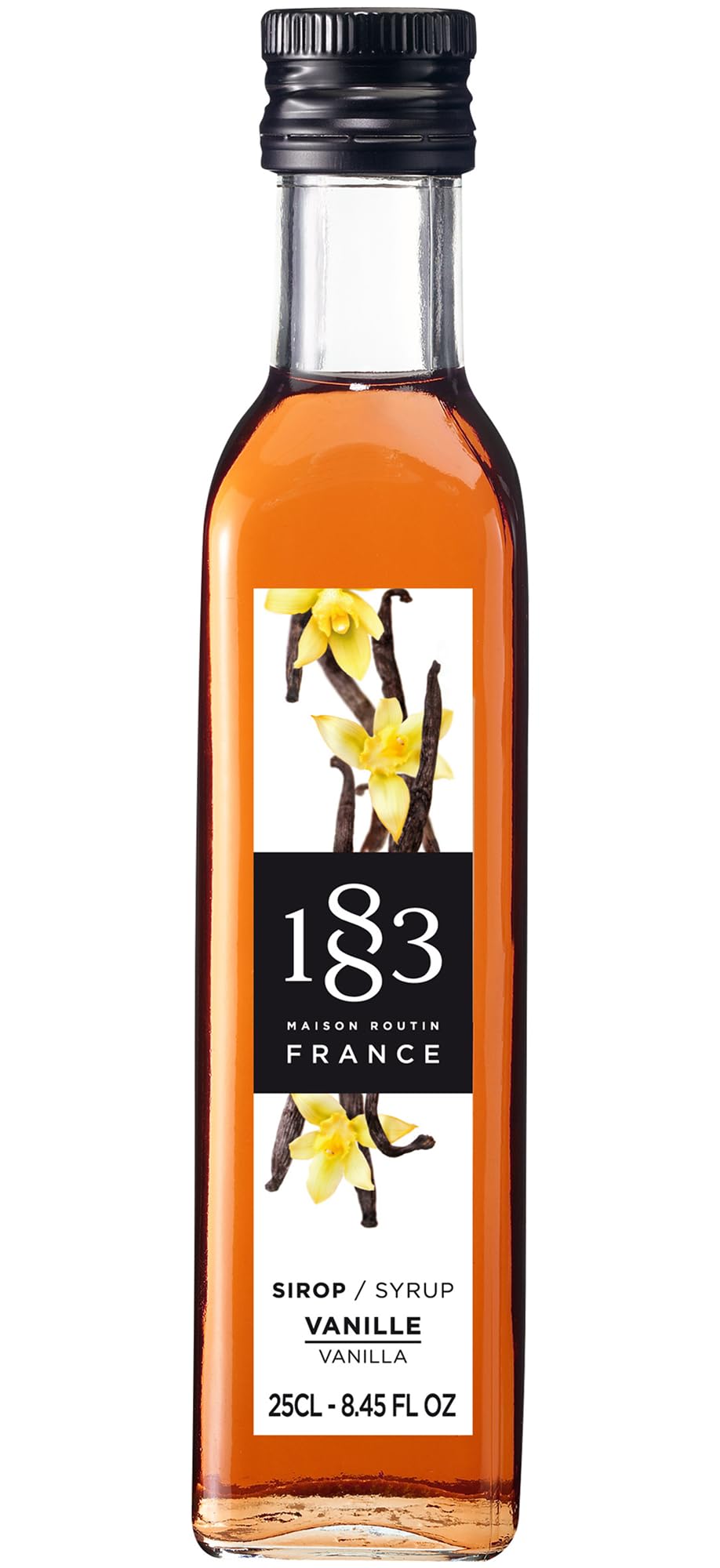 1883 MAISON ROUTIN Premium Vanilla Syrup - 250 ml | Natural Ingredients | Vegan Friendly