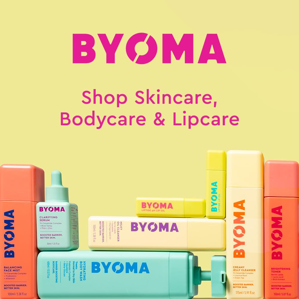 BYOMA Brightening Body Wash - 400ml | Niacinamide & Azelaic Acid | pH-Balanced 8