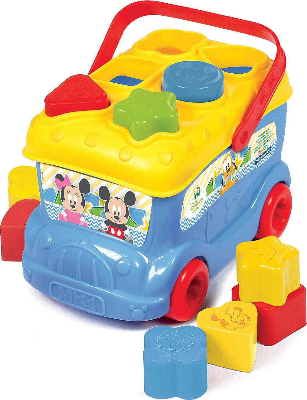 Clementoni Disney Mickey and Friends Shape Sorter Bus - Educational Toy for Toddlers 10m+ 1