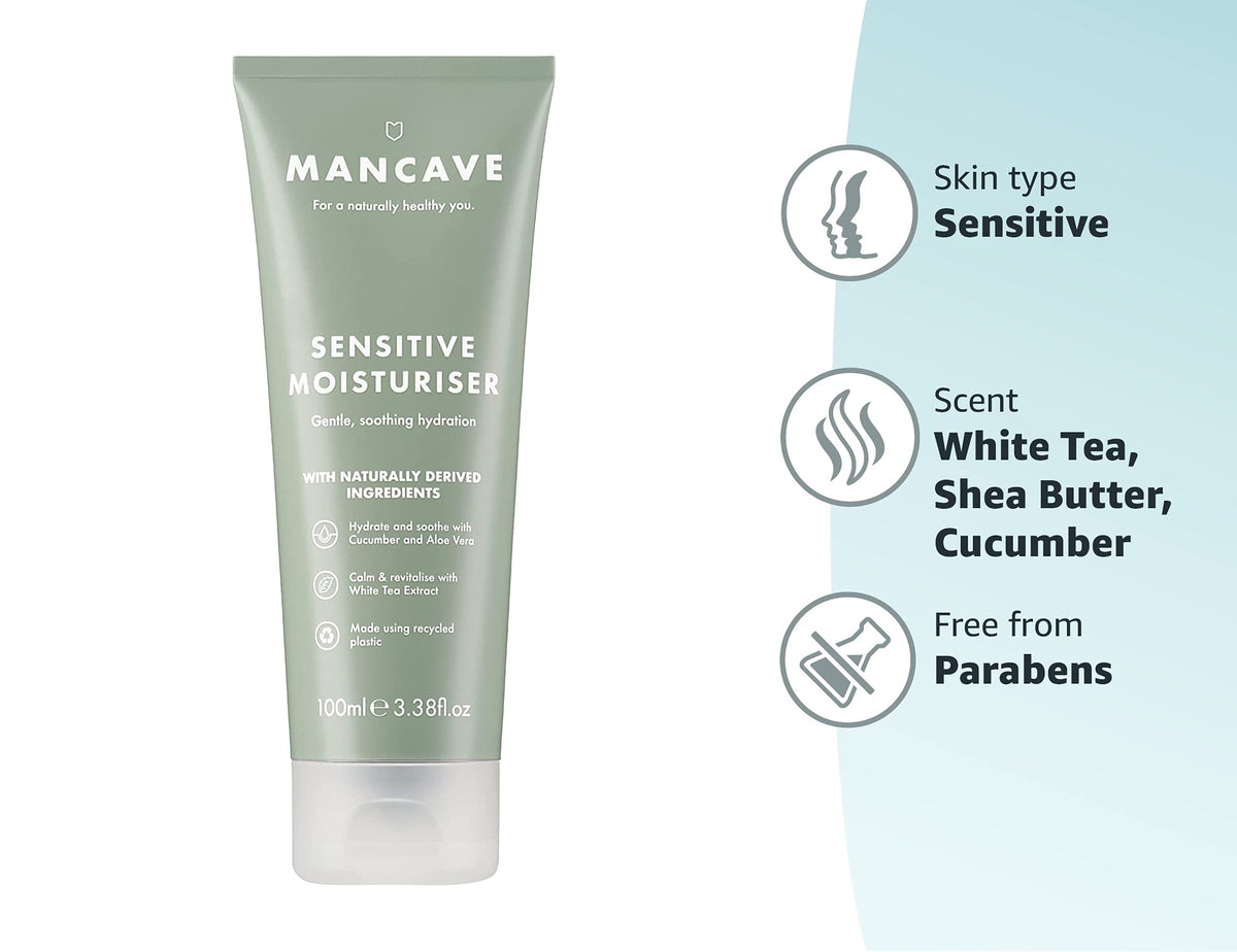 ManCave Sensitive Moisturiser - For Men with Sensitive Skin | 100 ml 9