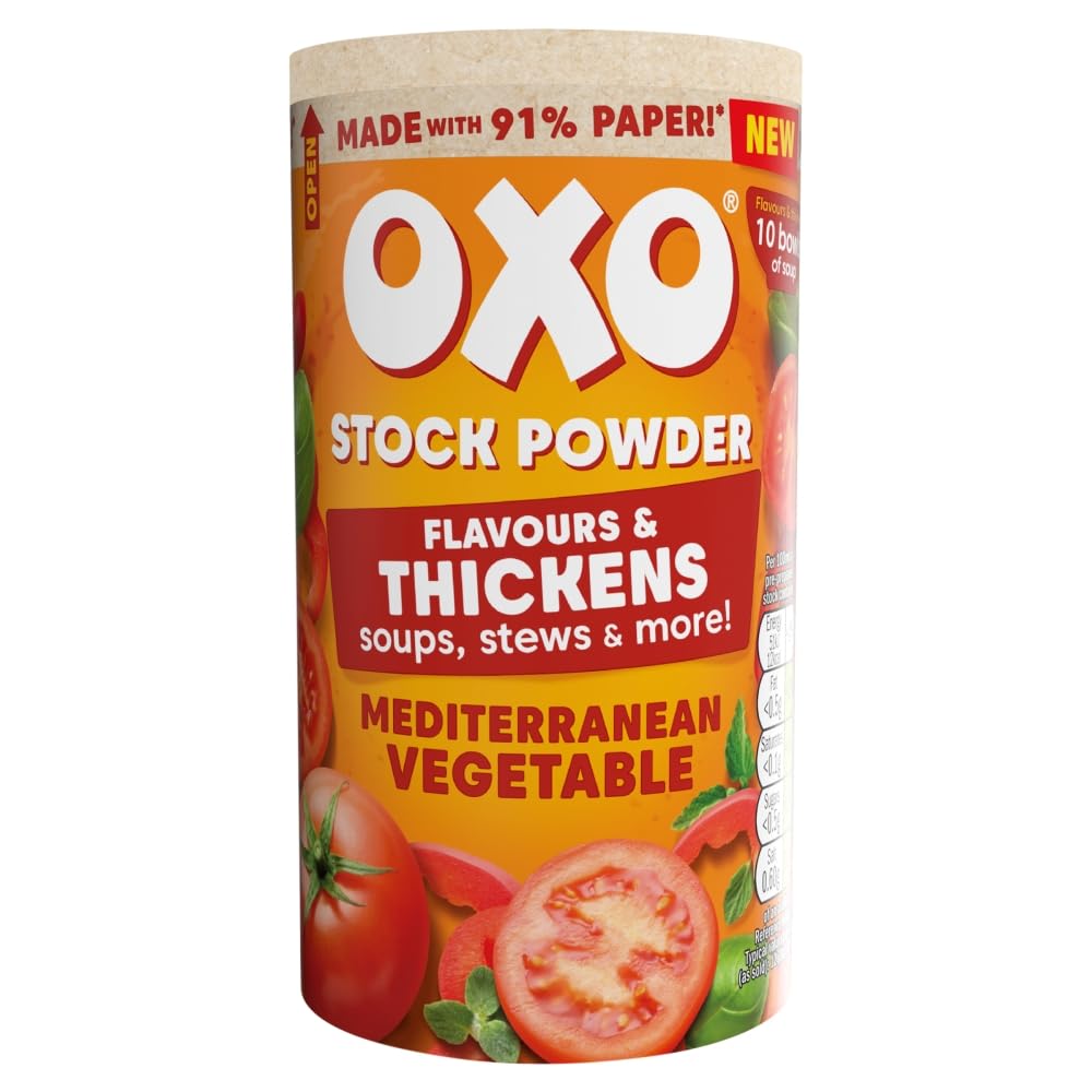 OXO Mediterranean Vegetable Stock Powder - Vegan Friendly | Quick Prep | 100g