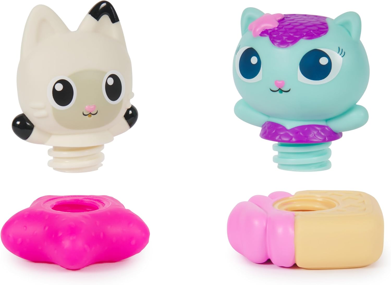 Gabby's Dollhouse: Mercat and Pandy Paws Bath Squirters - Floating Water Toys for Kids 2