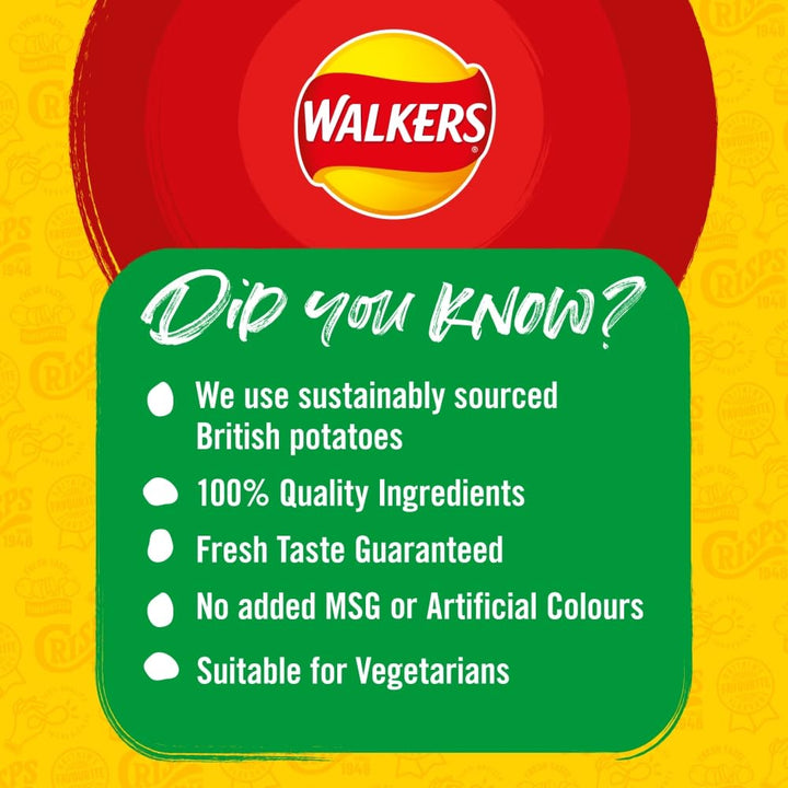 Walkers Roast Chicken Crisps Multipack 6x25g