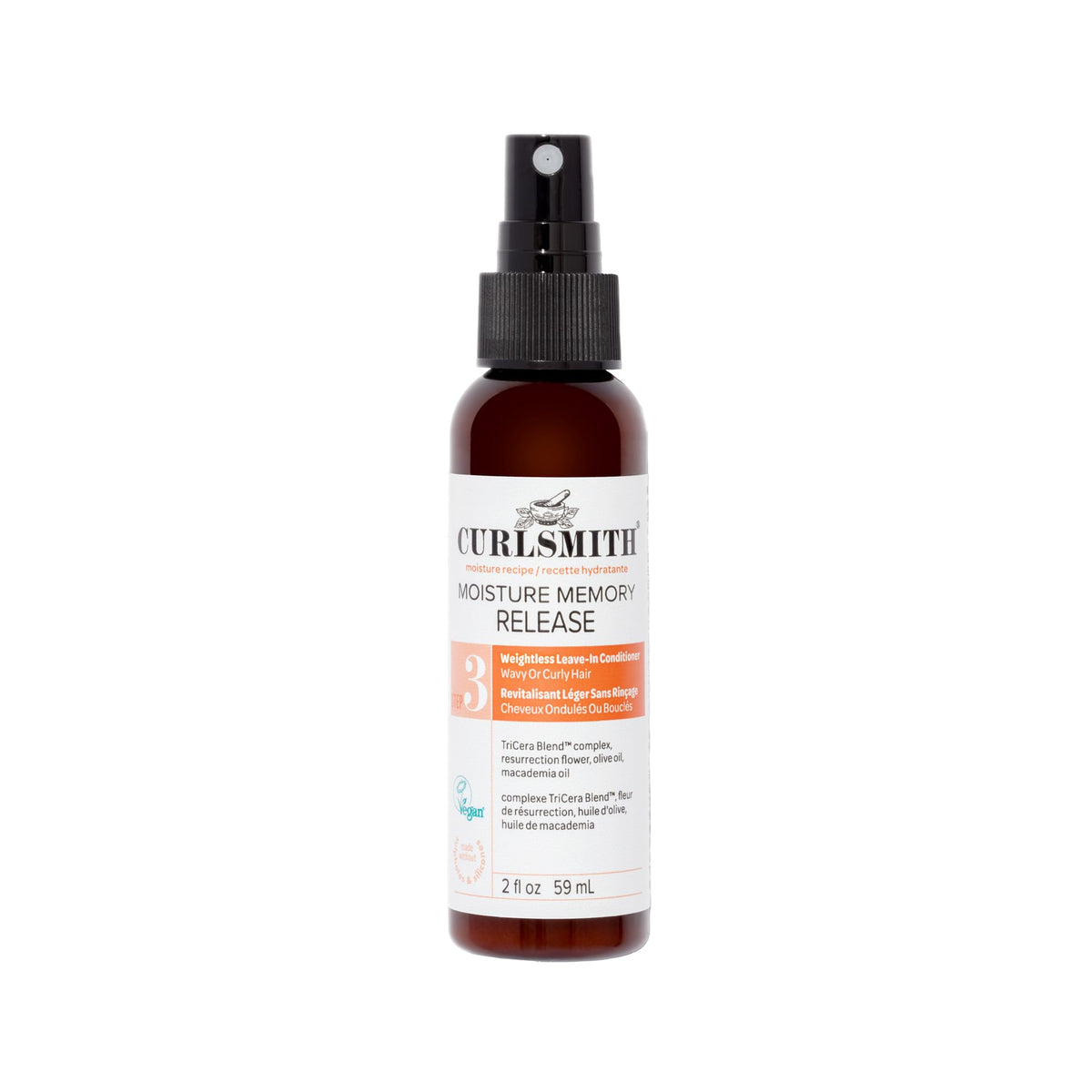 CURLSMITH Moisture Memory Reactivator - Vegan Refresher Leave-In Conditioner for Textured Hair | 1 ml