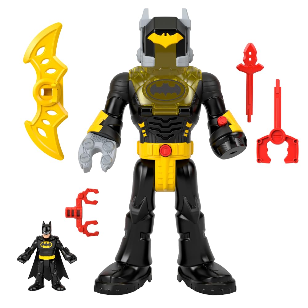 Fisher-Price Imaginext DC Super Friends Batman Insider & Exo Suit Robot with Lights & Sounds | Ages 3+ 5