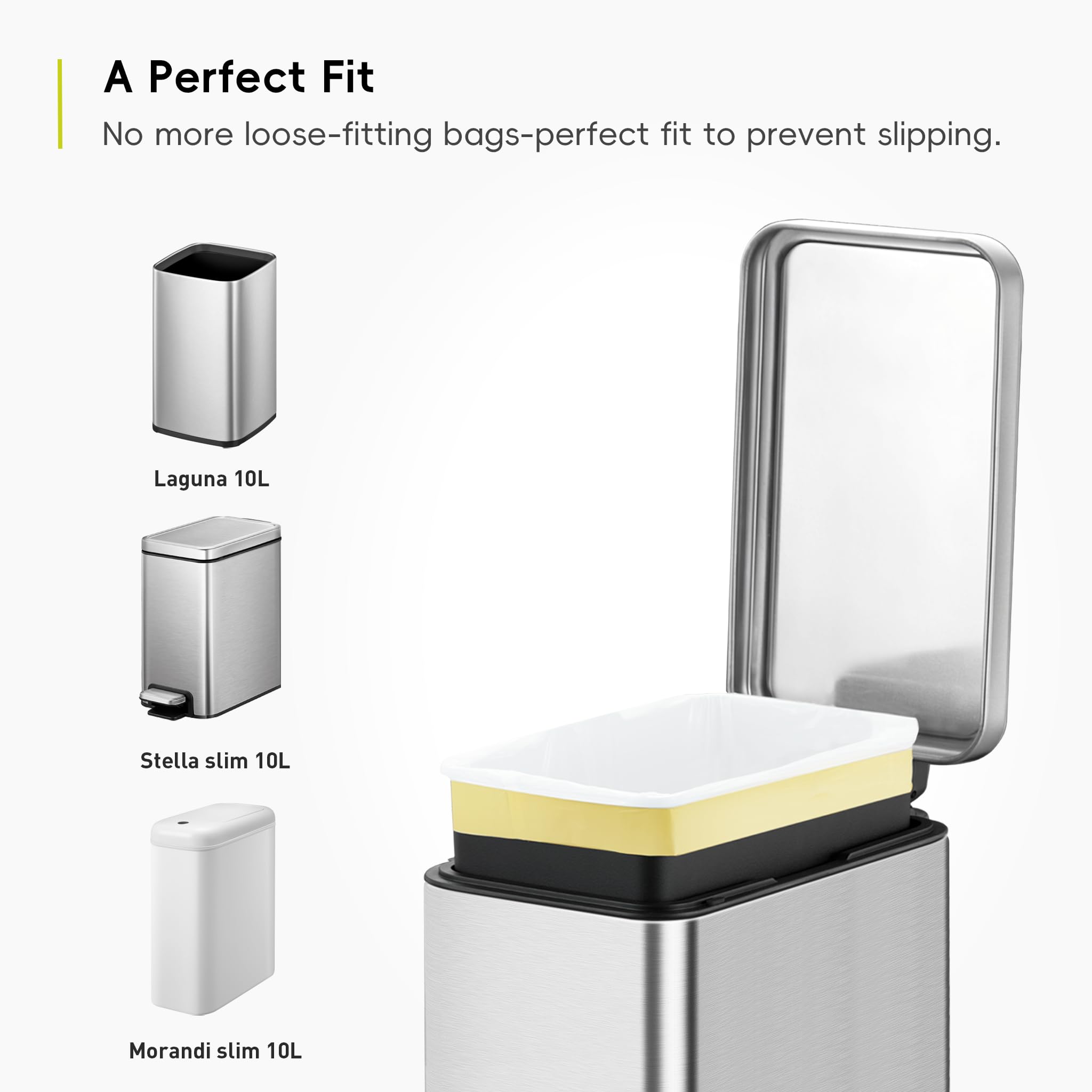 EKO Size B Bin Liners - Extra Strong, Drawstring Tie Handles | 7-10 Litre Capacity | 25 Count 5