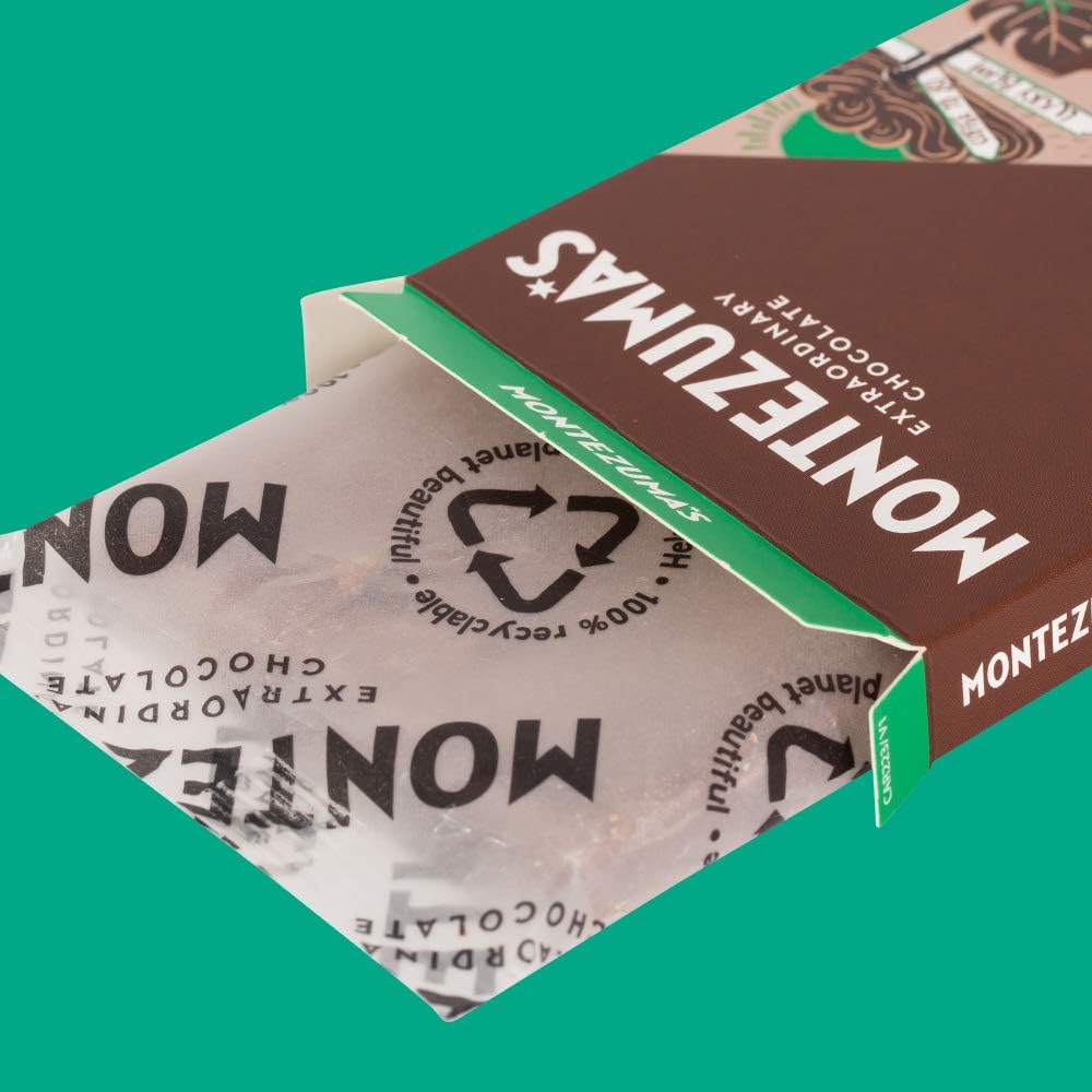 Montezuma's Happiccino, 35% Cocoa, Milk Chocolate With Coffee & Cocoa Nibs, Glut