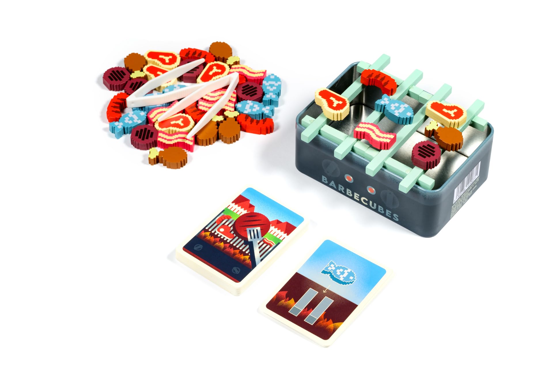 Alley Cat Games Barbecubes - Meat Edition | Dexterity Stacking Game | Ages 8+ 5