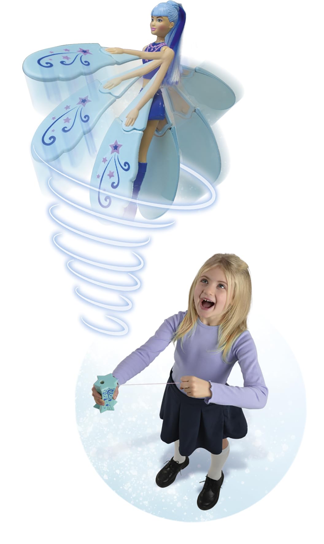 Sky Dancers: Sapphire Sparkle - Pull String Flying Doll for Kids 5+ 7