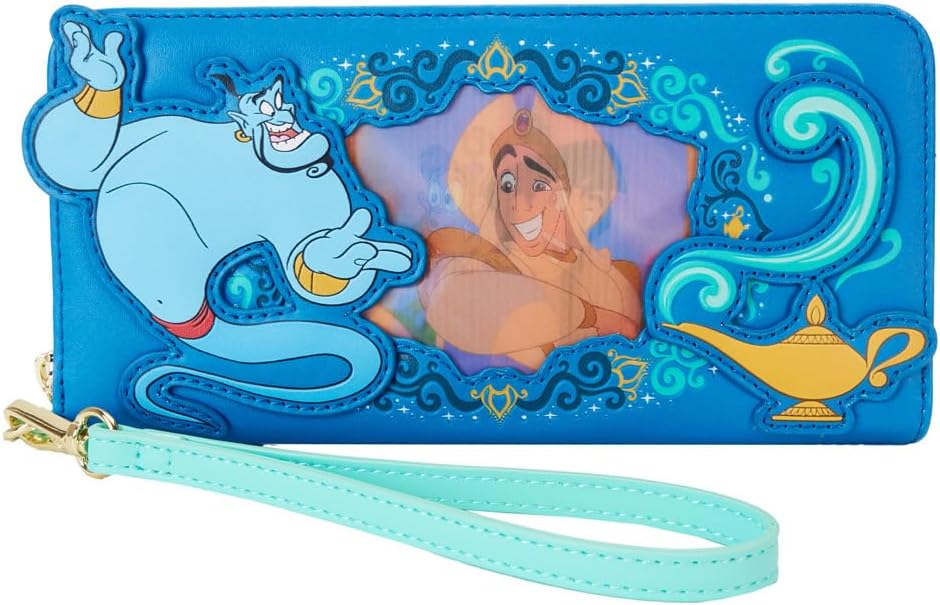 Loungefly Disney Princess Jasmine Wristlet Wallet Blue