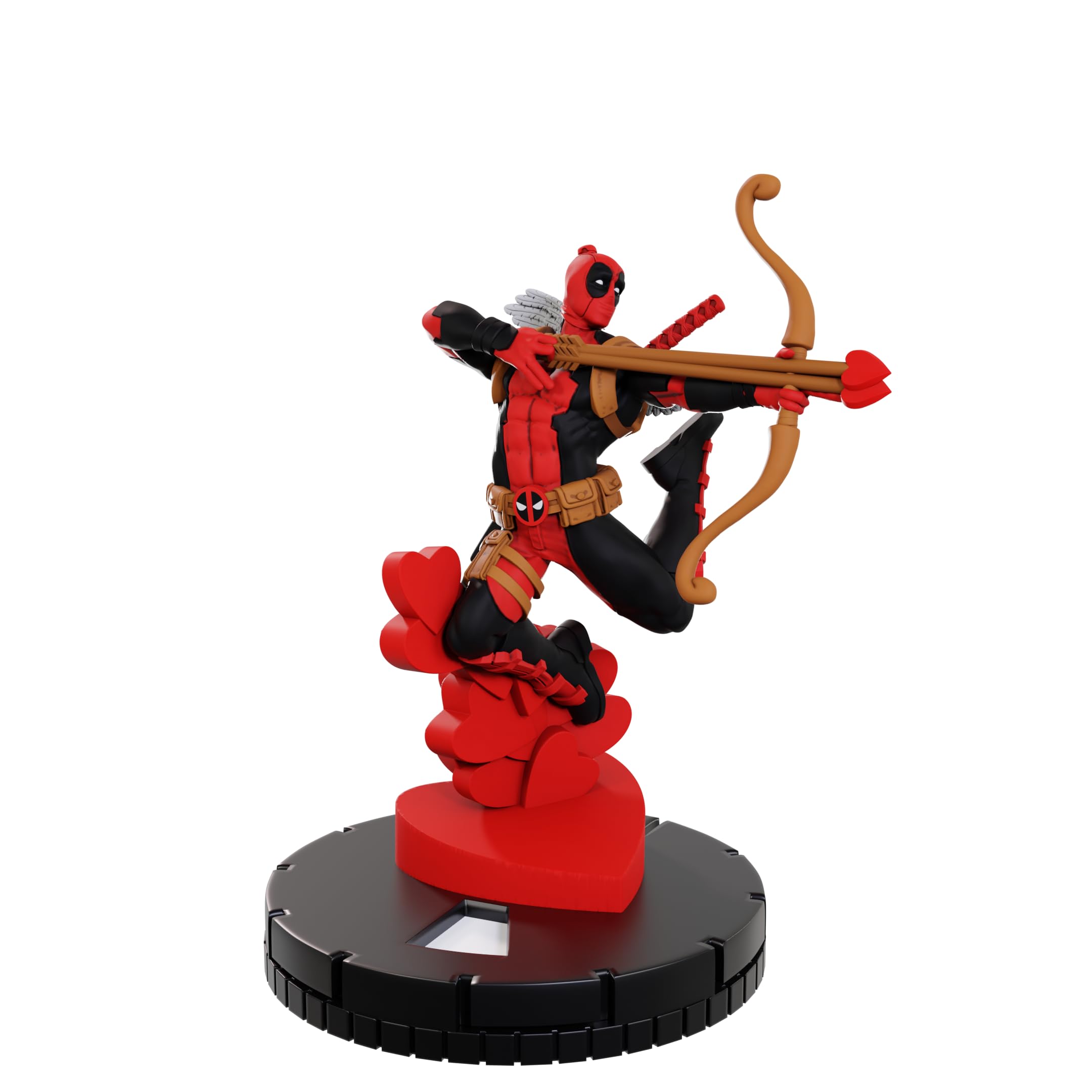 Marvel HeroClix Iconix: Cupid Deadpool & Trick Arrow Miniature Figure Set - Pre-Painted Collectible Figures for Game and Display 1