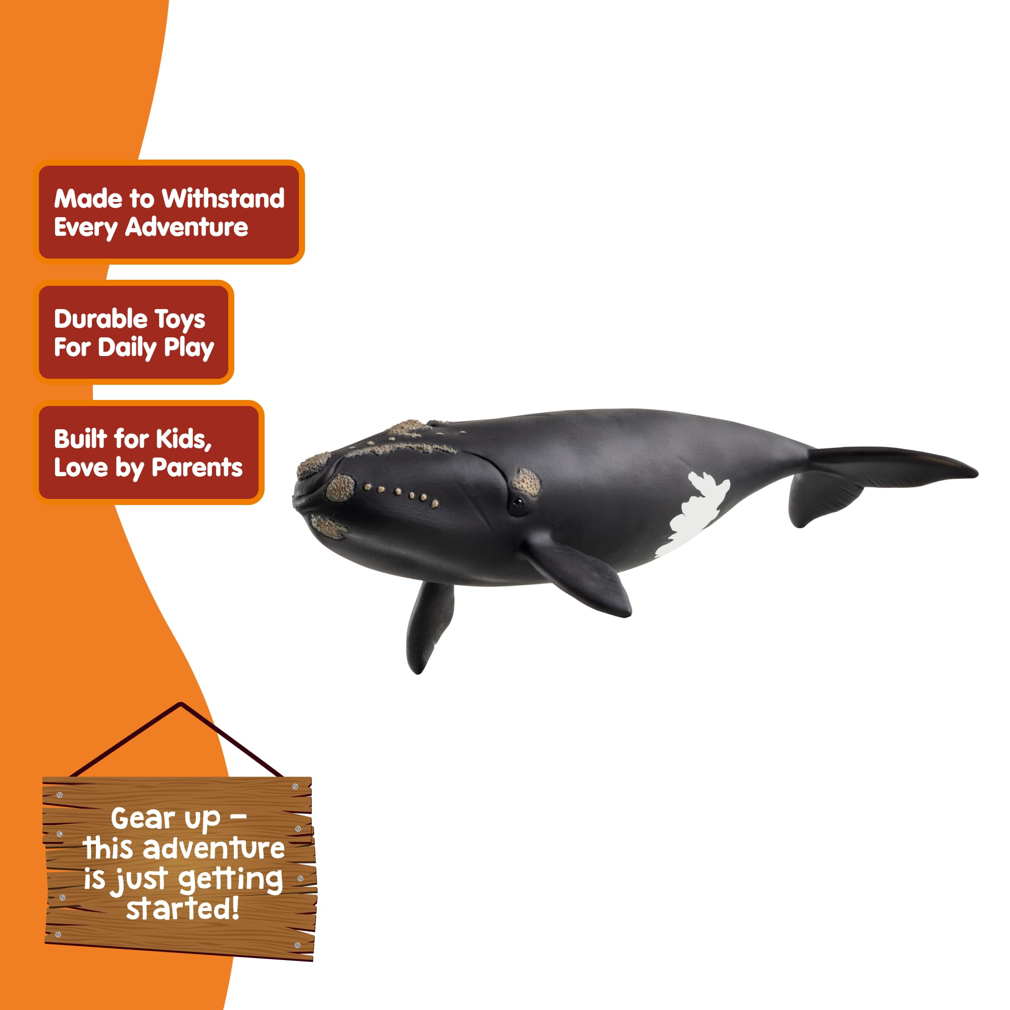 Schleich WILD LIFE North Atlantic Right Whale Figurine 19cm Plastic Model 14878 2