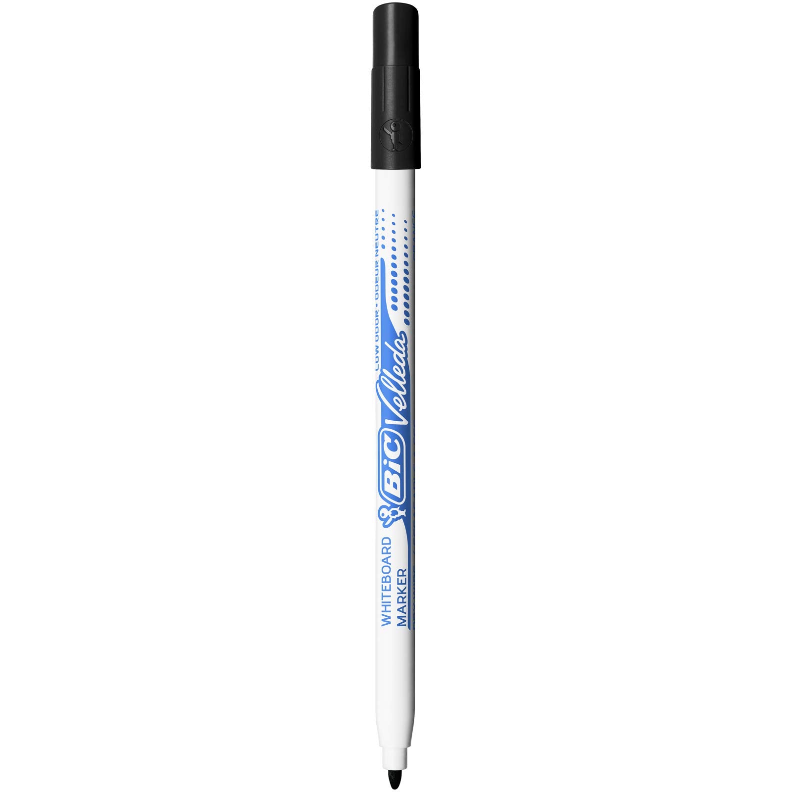 BIC Velleda 1721 Dry Erase Markers - Fine Bullet Tip, Odourless | Assorted Colours (4 Pack)