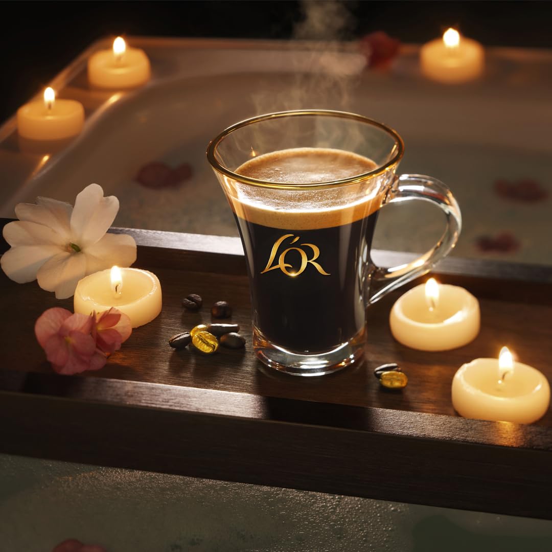L'OR Espresso Lungo Profondo Coffee Pods x20 Intensity 8 - Pack of 10 (Total 200 Capsules)