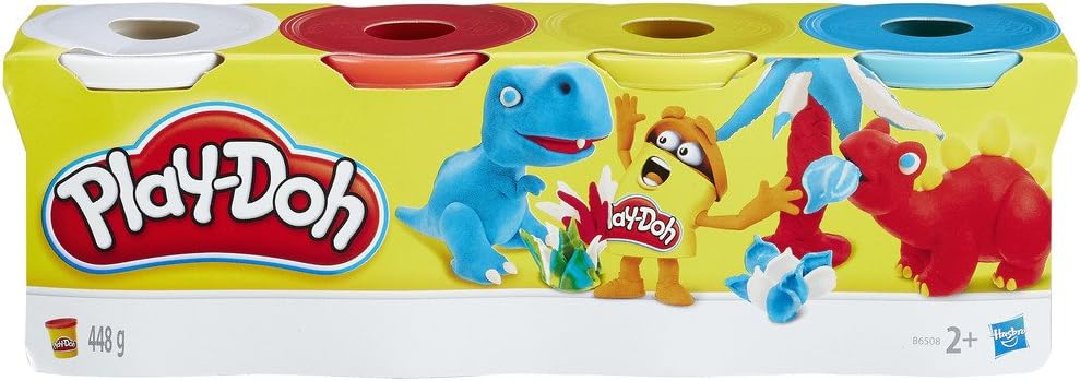 Play-Doh 4-Pack of 4-Ounce Cans - Classic Colours for Kids Ages 2+ 2