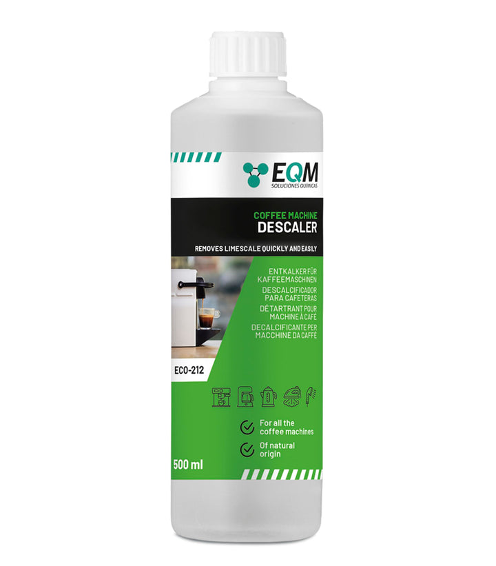 EQM ECO-212 Coffee Machine Descaler - 500 ml - 100% Natural Origin with Citric Acid