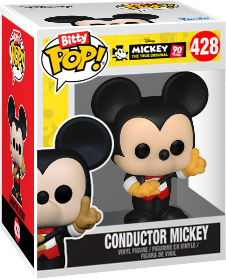 Funko Bitty POP! Disney - Mickey Mouse, Minnie Mouse (Pink Dress), Pluto, and Mystery Figure 4-Pack Vinyl Figures