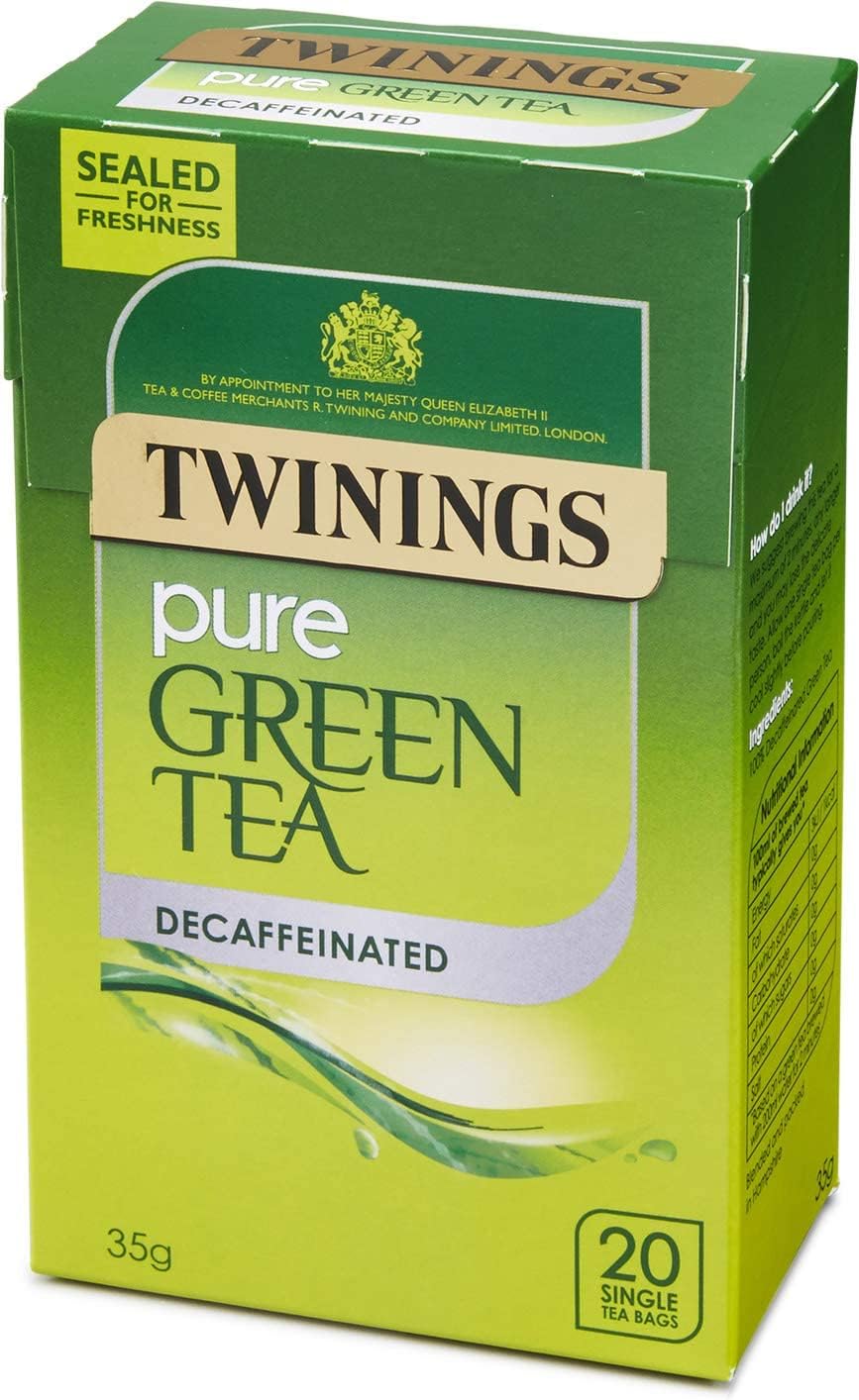 Twinings Decaf Pure Green Tea, Pack of 20 Tea Bags