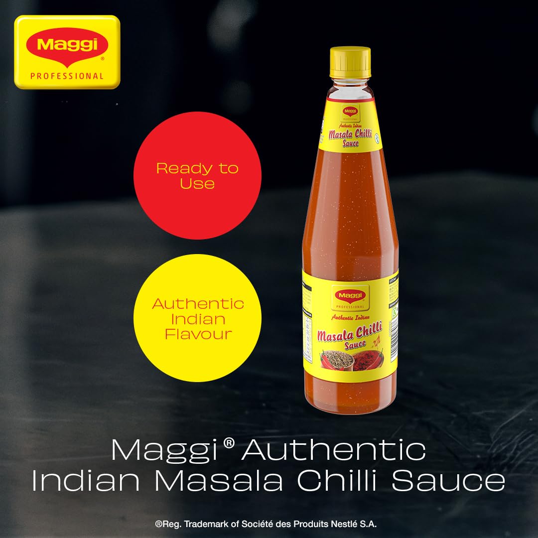 MAGGI Masala Chilli Sauce - Authentic Indian Flavour, Balanced Heat | 970g Bottle 3