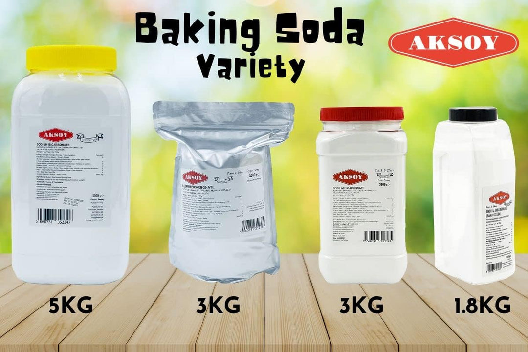 Aksoy Baking Soda 1.8KG || Pure Sodium Bicarbonate Powder, Highest Purity, Food