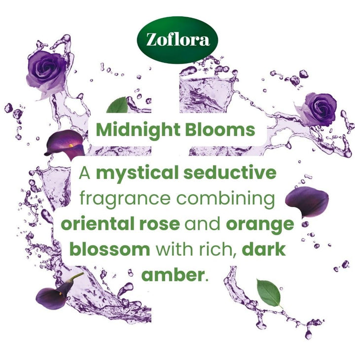 Zoflora Midnight Blooms Multipurpose Disinfectant Cleaner, 800ml