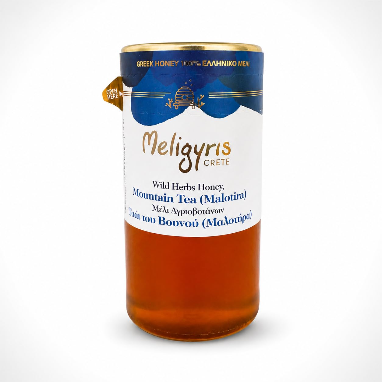 Meligyris Wild Herbs Honey with Mountain Tea (Malotira), 450g 1