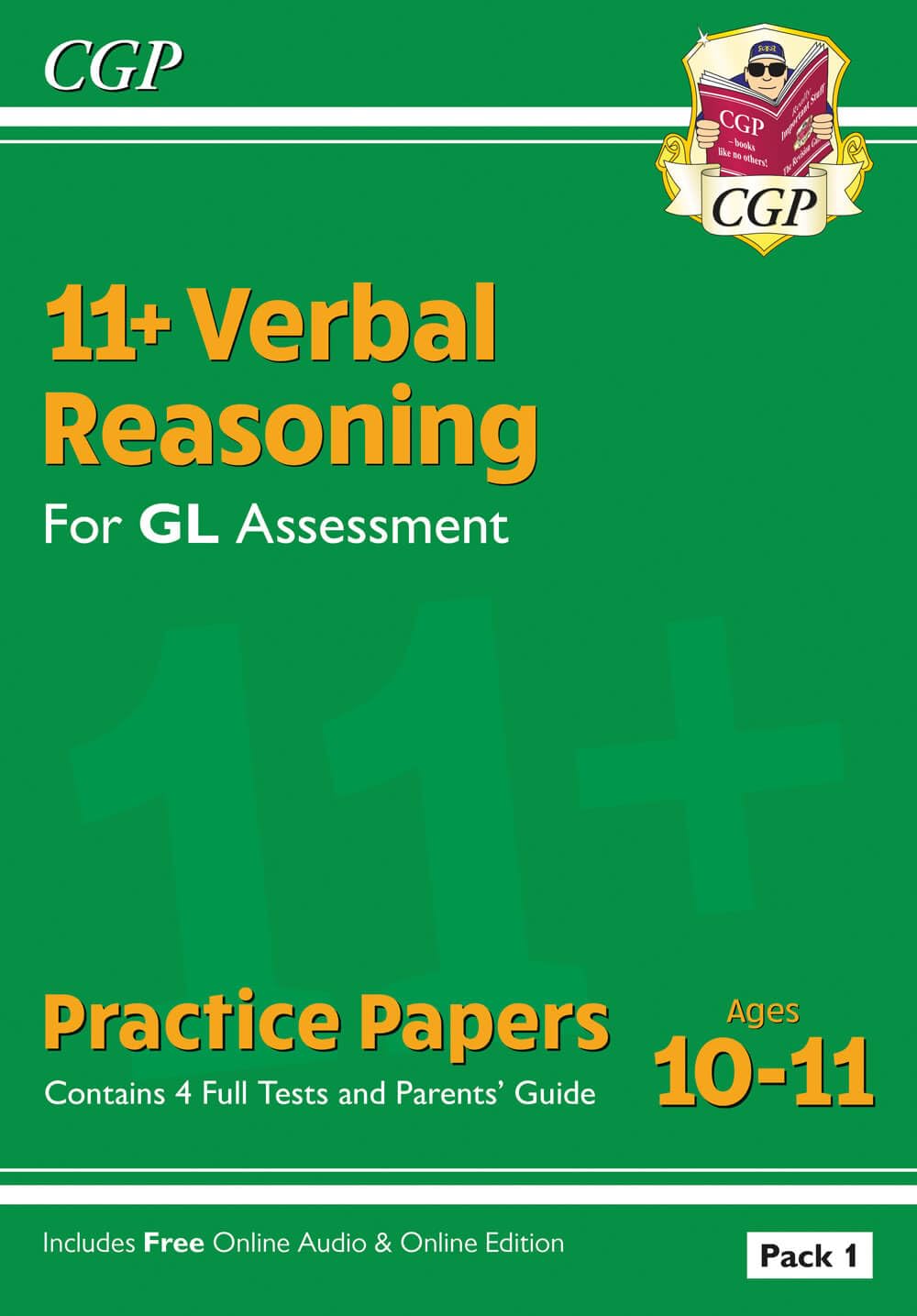 CGP 11+ GL Verbal Reasoning Practice Papers - Ages 10-11 | Pack 1 with Parents' Guide & Online Edition 1