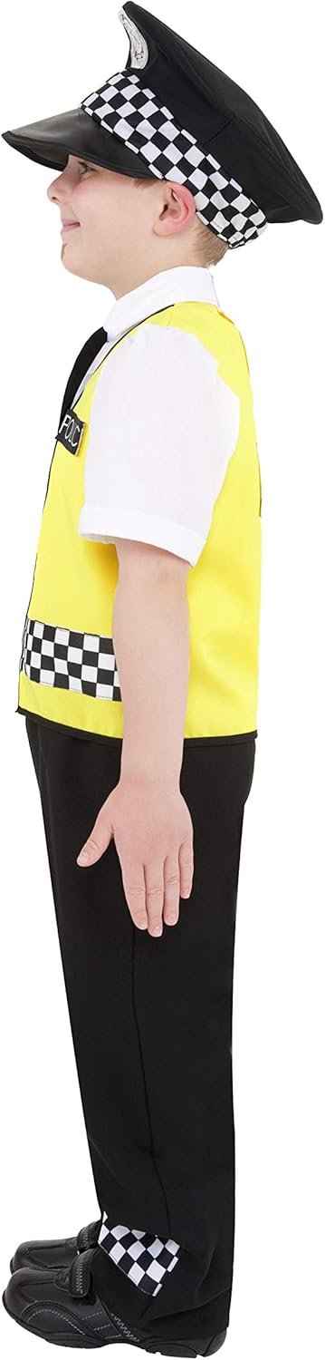 Smiffys Police Boy Costume - Top, Trousers, Hat & Radio Set, Ages 4-6 2