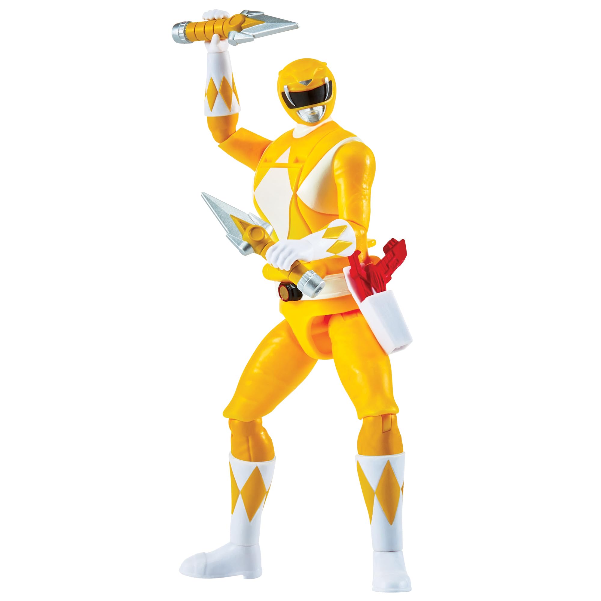 Power Rangers Yellow Ranger Action Figure | Auto-Morphin Feature | 15 cm Tall 3
