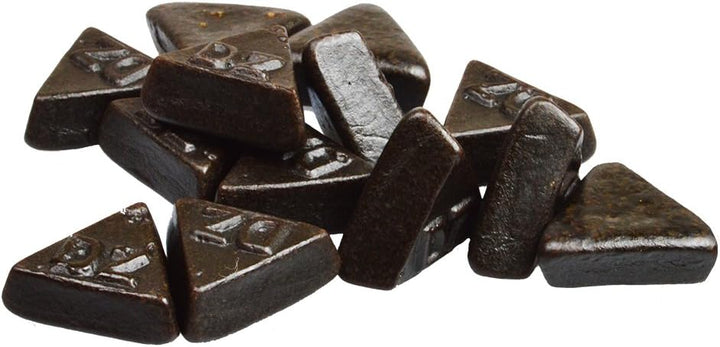 Van Vliet Dutch Double Salt Liquorice 1kg - Triangle Shaped Premium Salt Licorice Sweets