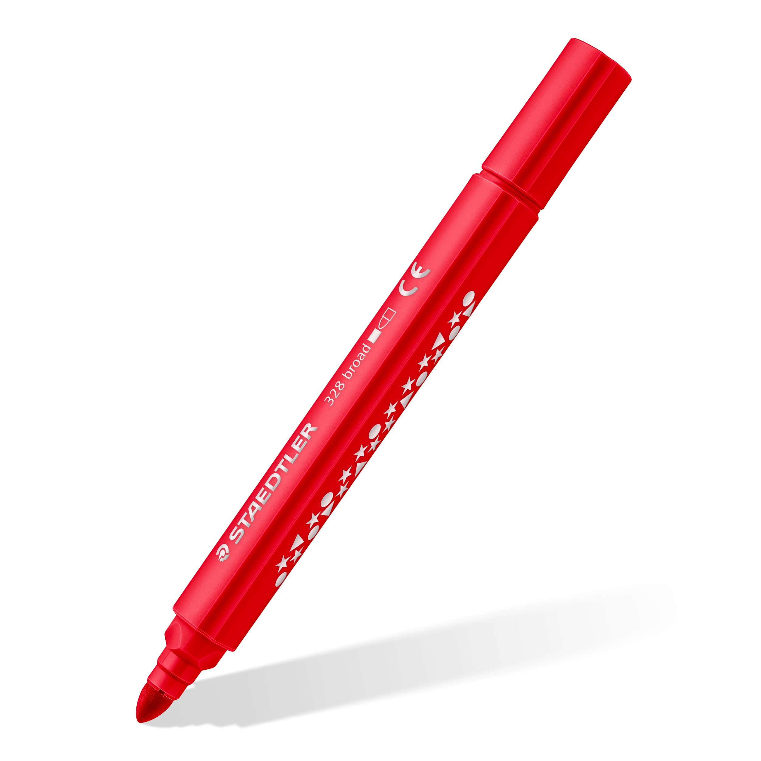 STAEDTLER Noris Jumbo Colouring Markers - Chunky Triangular Barrel | Washable Ink | 12 Assorted Colours
