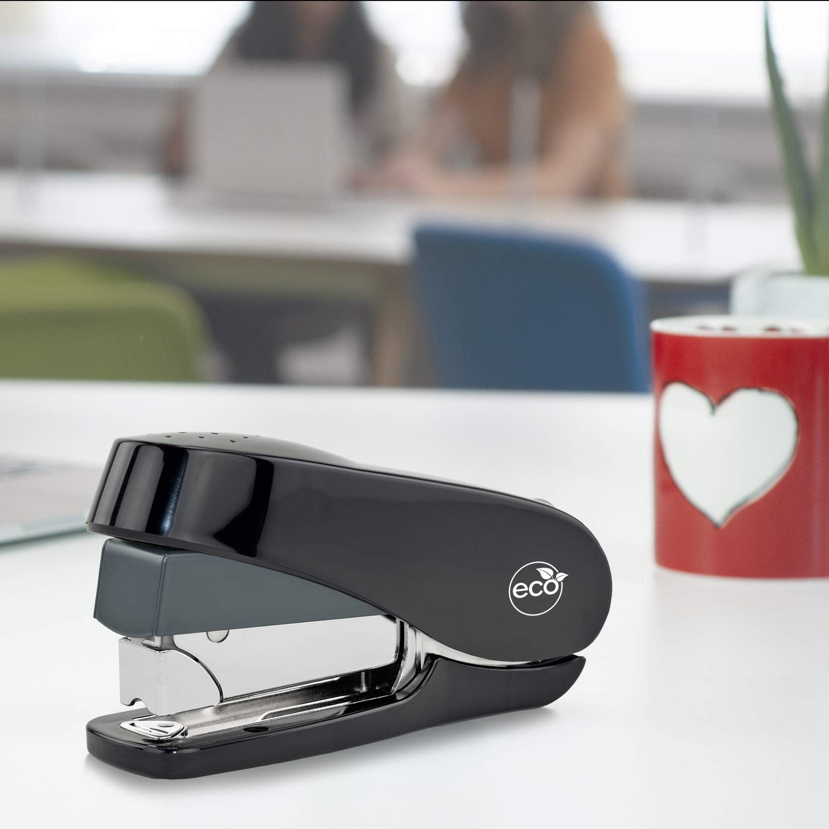 RAPESCO 1623 Germ-Savvy Antibacterial ECO Less Effort Stapler & Hole Punch Set - Black 7