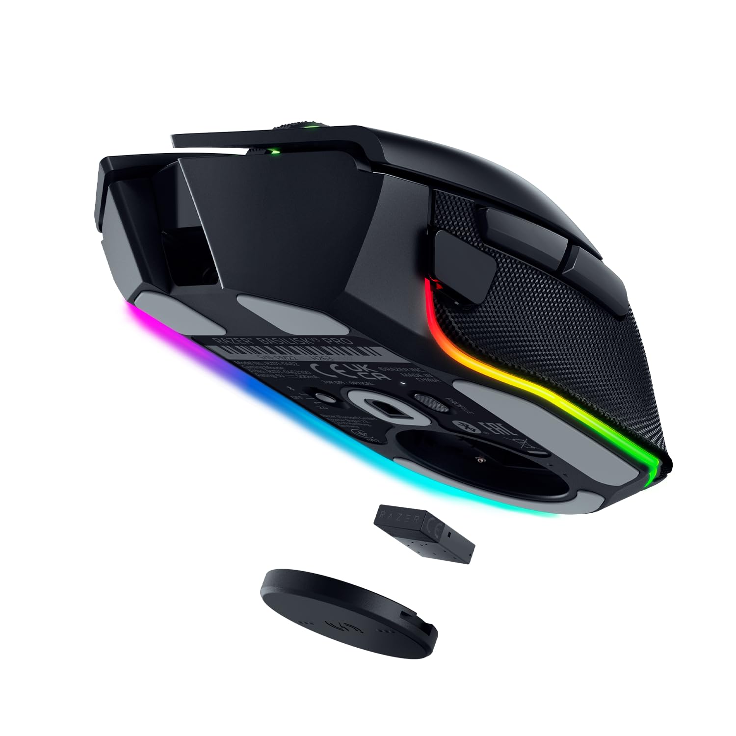 Razer Mouse Dock Pro & Charging Puck - Magnetic Wireless Charging Dock with 8K Hz Transceiver & RGB Lighting 4