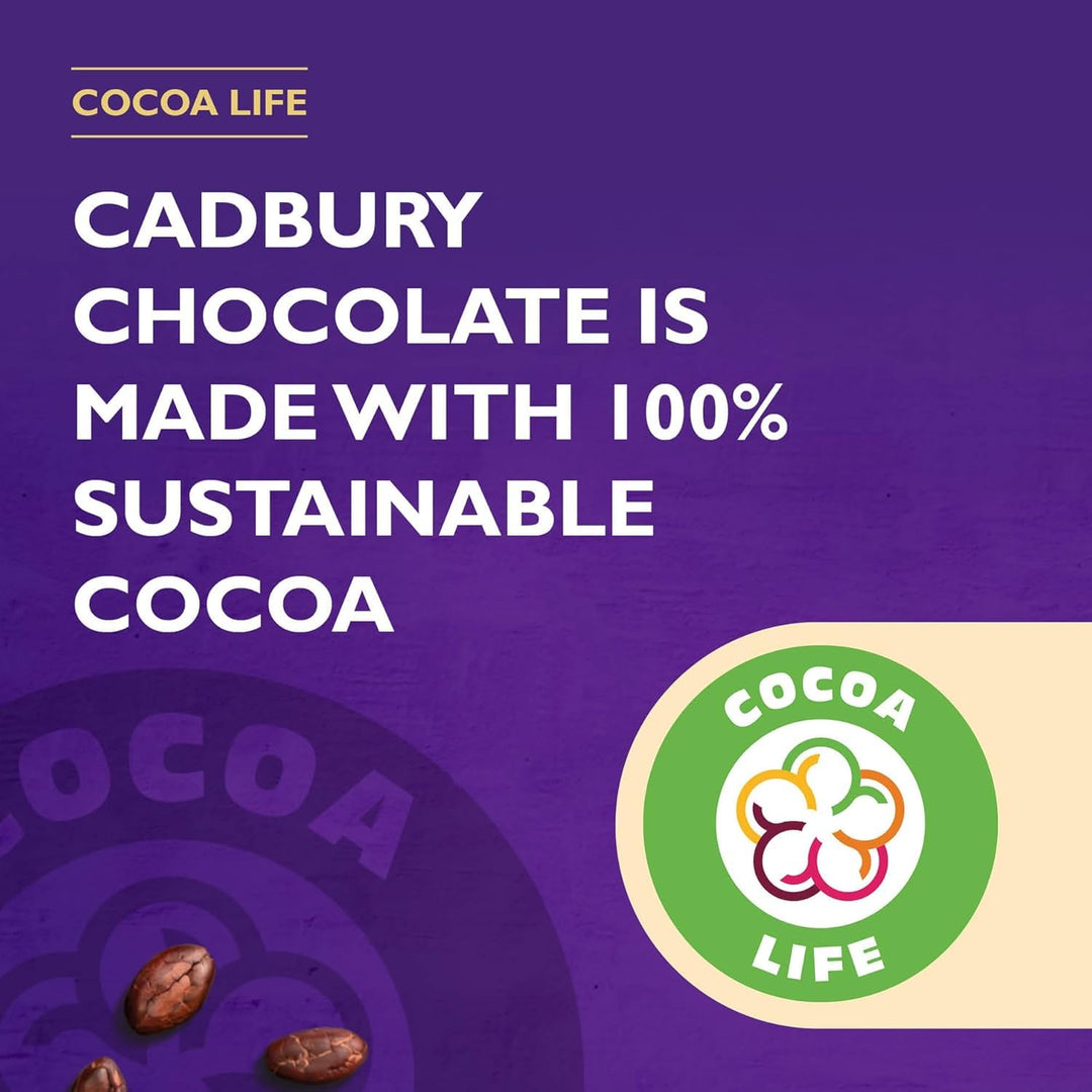 Cadbury Dairy Milk Fruit & Nut Chocolate Bar 280g - Creamy Milk Chocolate with Almonds & Raisins