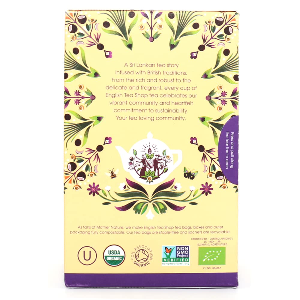 English Tea Shop White Tea Coconut & Passion Fruit Organic Tea 20 Bags