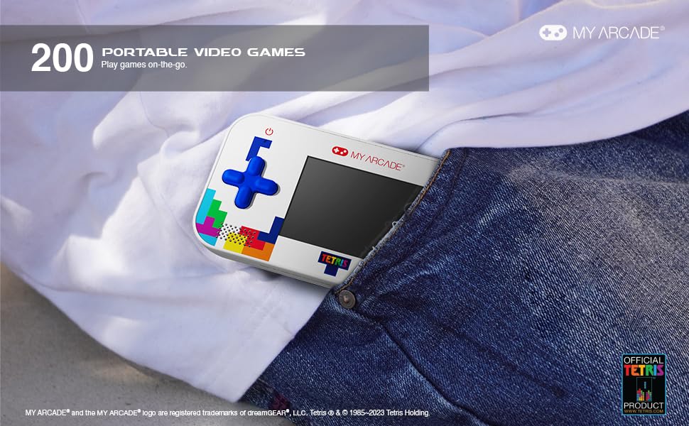 MY ARCADE Tetris Gamer V Classic Handheld Portable Video Game System 2