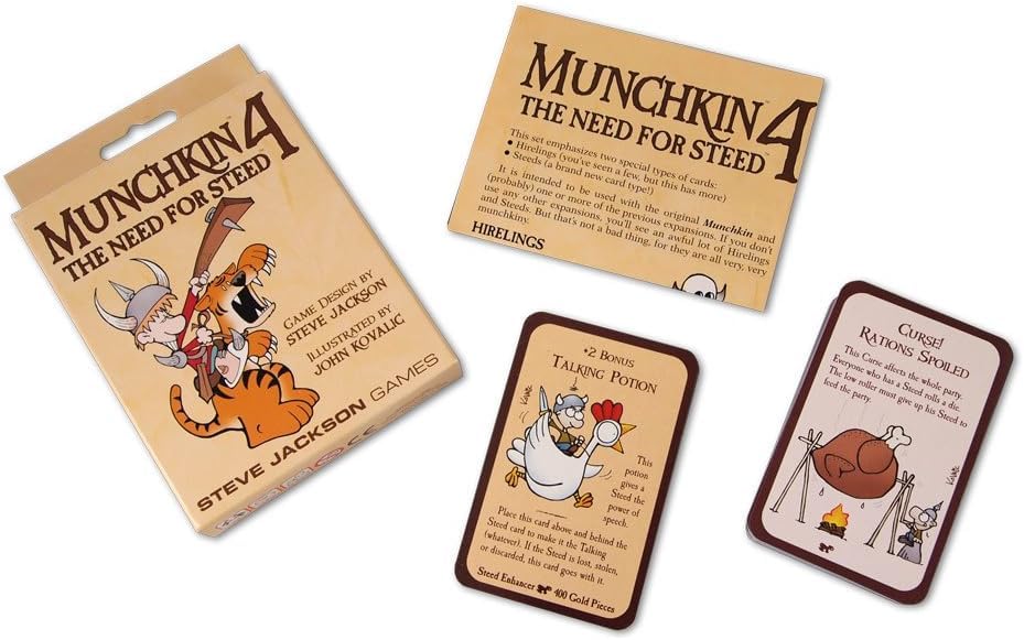 Steve Jackson Games Munchkin 4: The Need for Steed Expansion Card Game 2