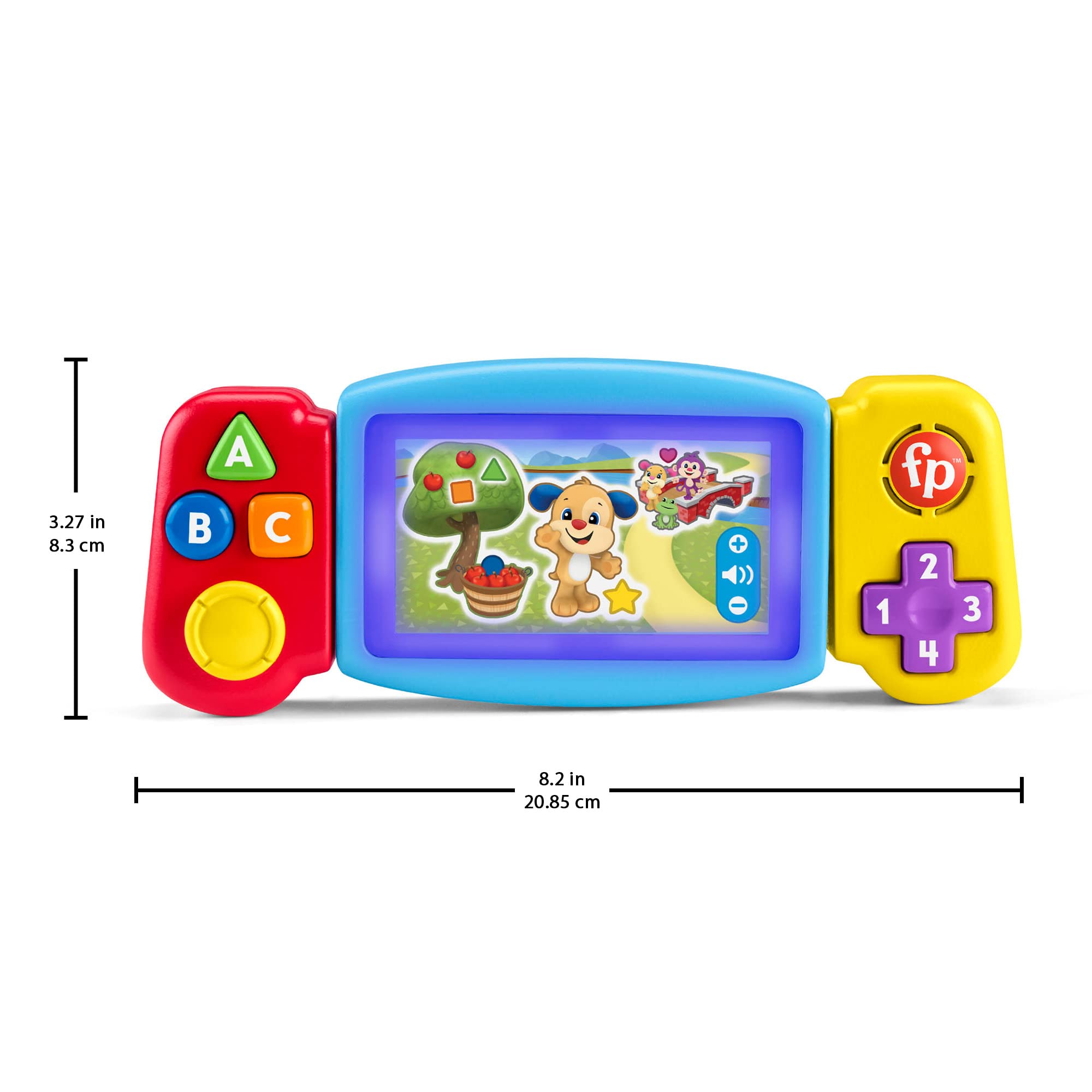 Fisher-Price Laugh & Learn Pretend Video Game Toddler Toy with Lights, Sounds & Learning Activities 14