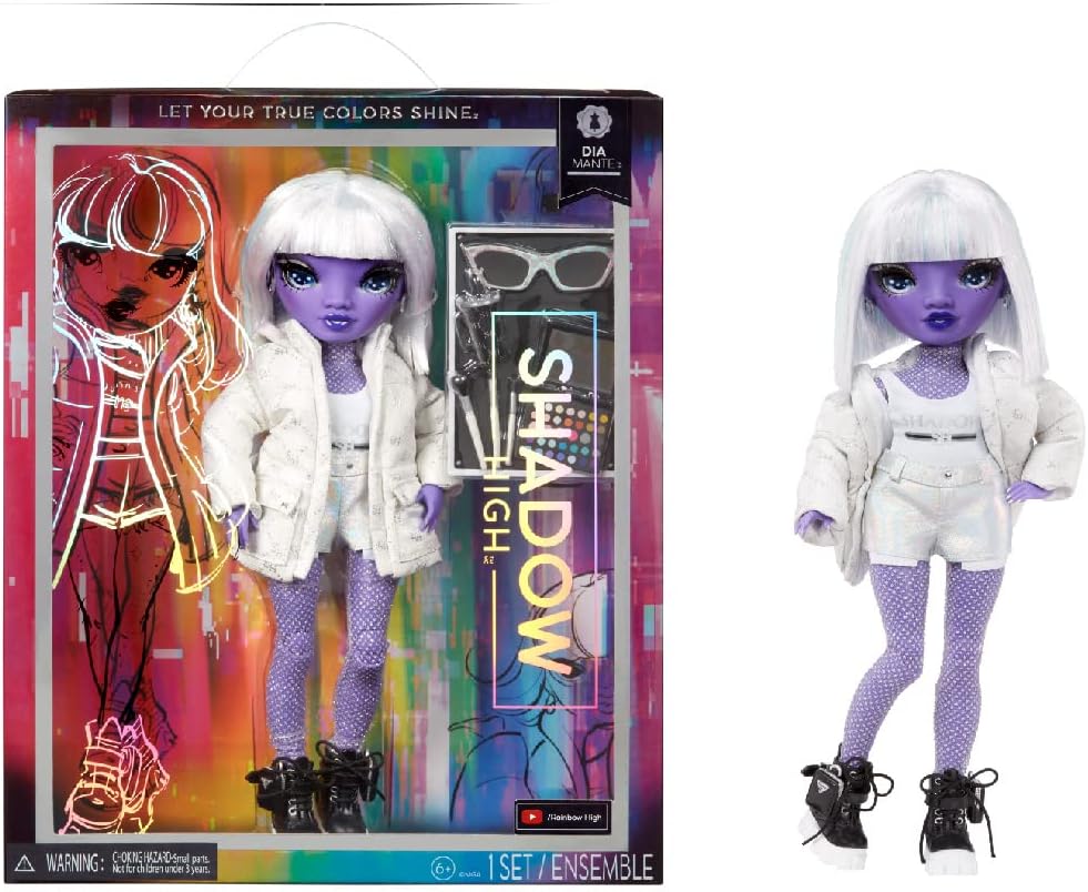 Rainbow High Shadow High Dia Mante Purple Fashion Doll with Accessories (583066EUC)