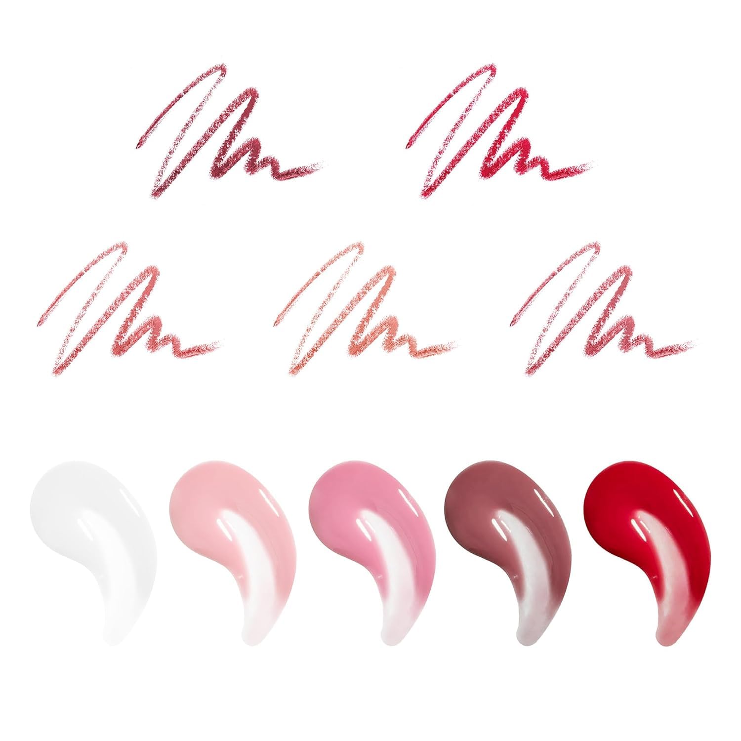 Holler & Glow Get Set Gloss Lip Liner and Lip Gloss Gift Set - 10 Piece, Pink 4